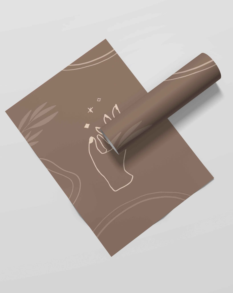 Hold My Hand - Minimal Art Frame For Wall Decor- Funkydecors Xs / Roll Posters Prints & Visual