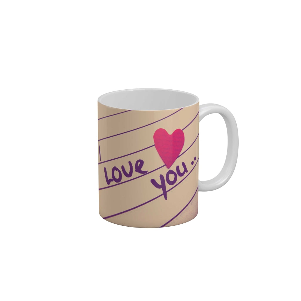 I love you Coffee Ceramic Mug 350 ML-FunkyDecors