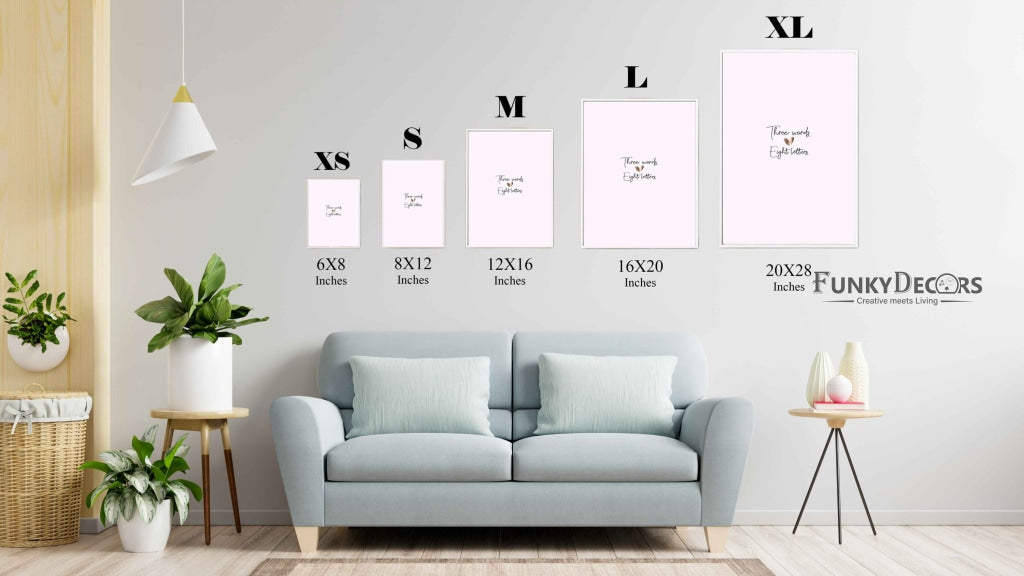 I Love You - Quotes Art Frame For Wall Decor- Funkydecors Posters Prints & Visual Artwork