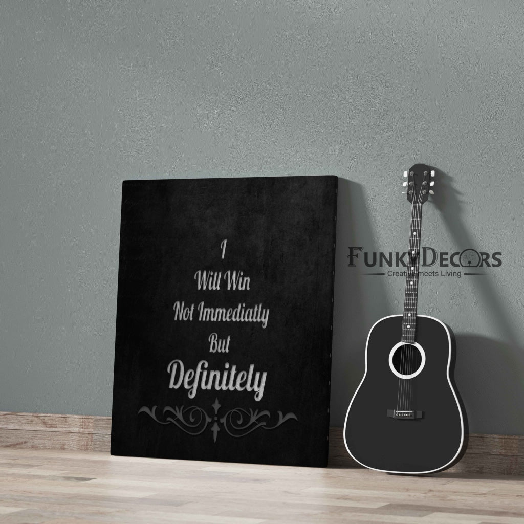 I Will Win - Motivational Quotes Art Frame For Wall Decor- Funkydecors Posters Prints & Visual