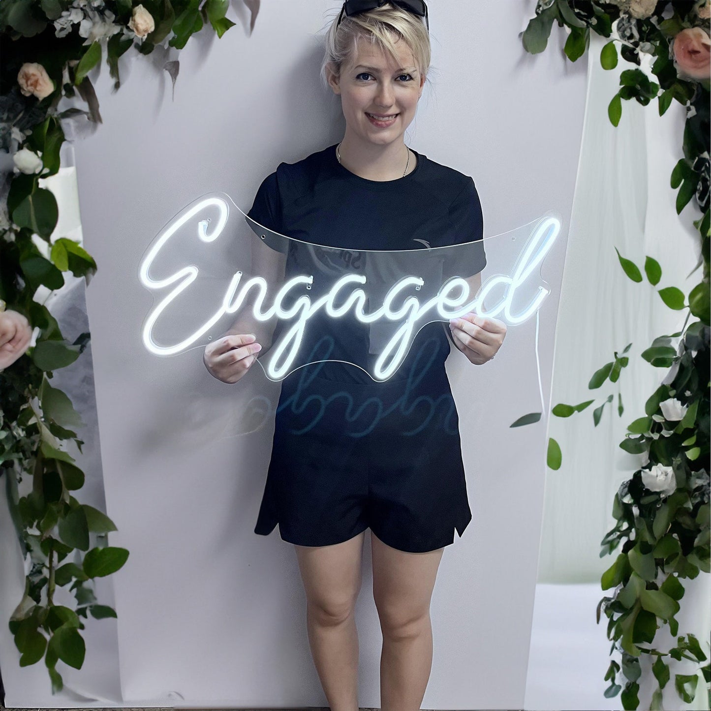 Neon Sign Custom | Neon Sign Engaged | Wedding Neon Sign | Led Neon Sign Art | Neon Sign Wall Decor | Neon Sign Bedroom | Neon Light Signs | FunkyDecors