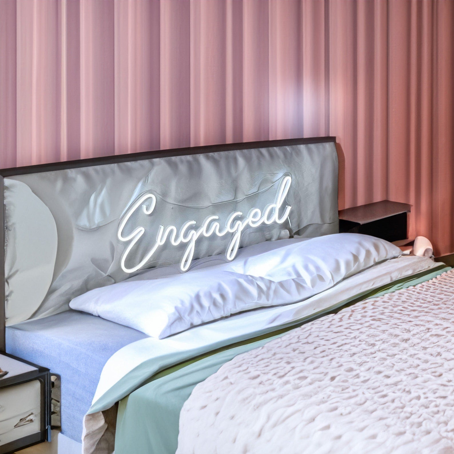Neon Sign Custom | Neon Sign Engaged | Wedding Neon Sign | Led Neon Sign Art | Neon Sign Wall Decor | Neon Sign Bedroom | Neon Light Signs | FunkyDecors