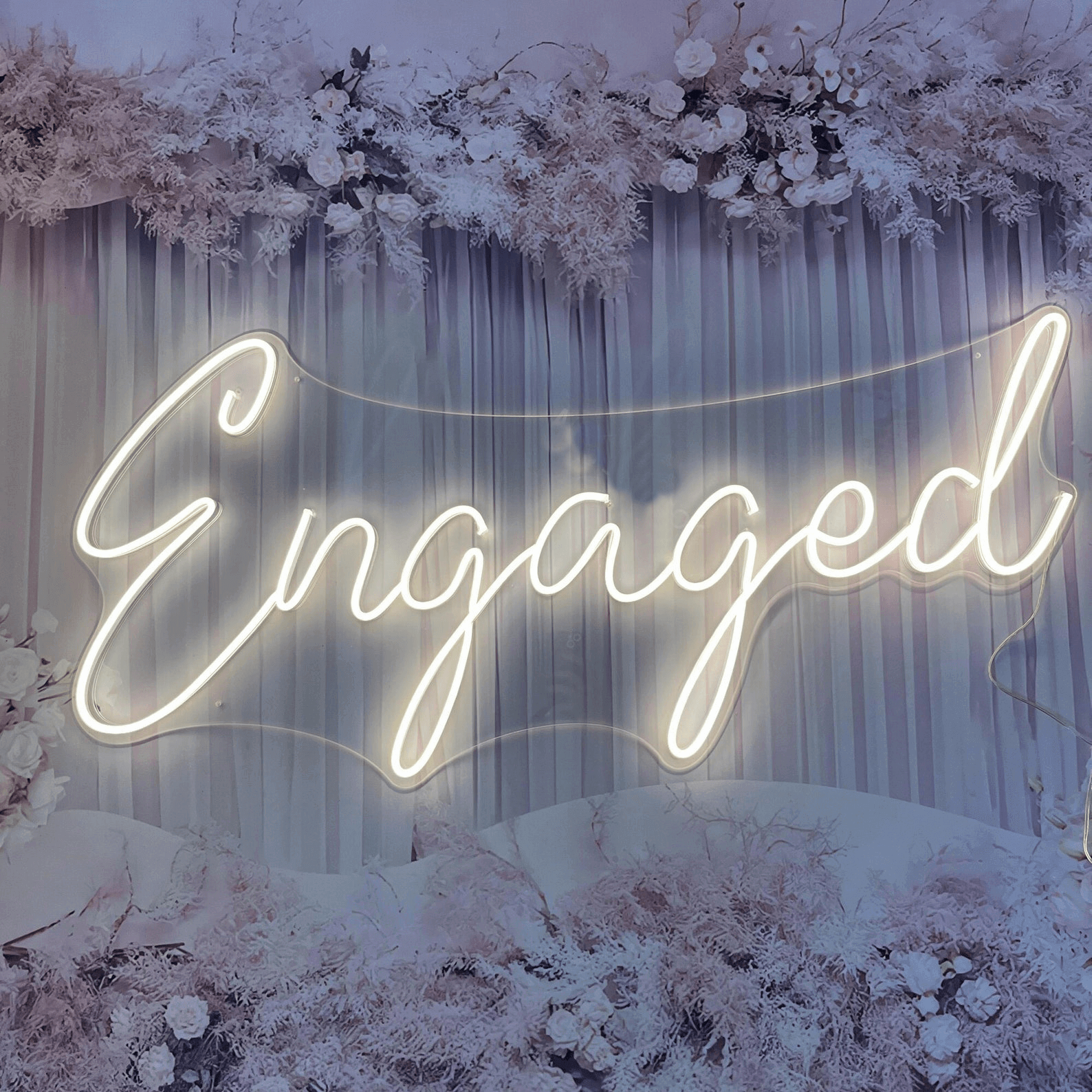Neon Sign Custom | Neon Sign Engaged | Wedding Neon Sign | Led Neon Sign Art | Neon Sign Wall Decor | Neon Sign Bedroom | Neon Light Signs | FunkyDecors