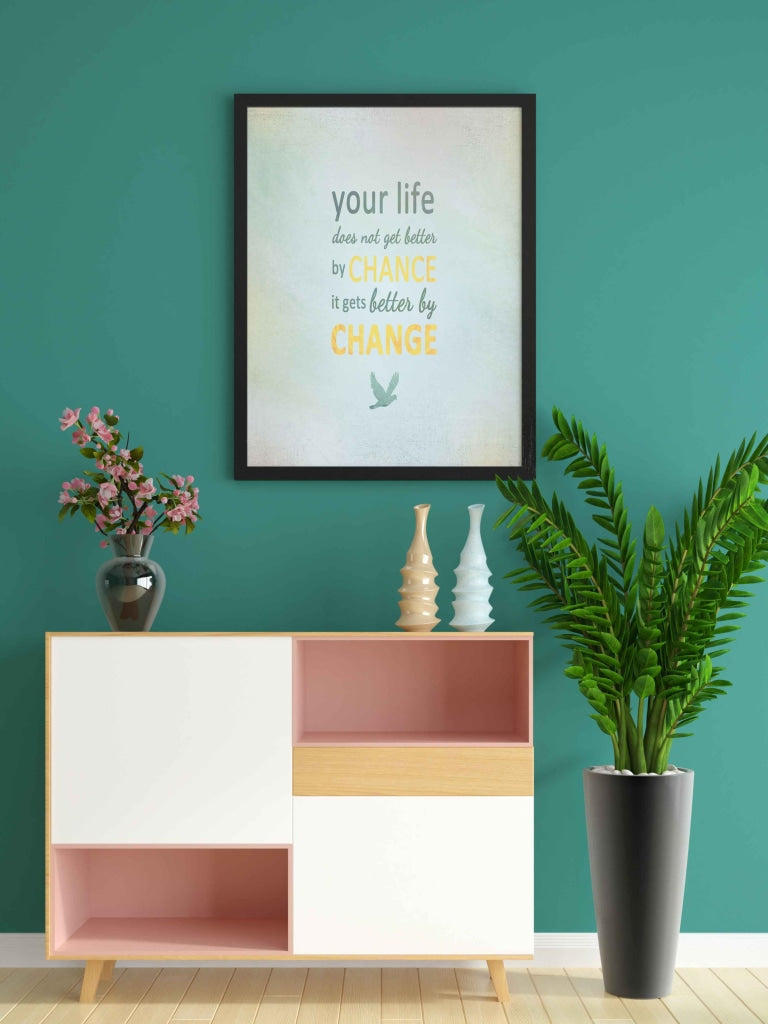 Inspirational Quotes Art Frame For Wall Decor- Funkydecors Xs / Black Posters Prints & Visual