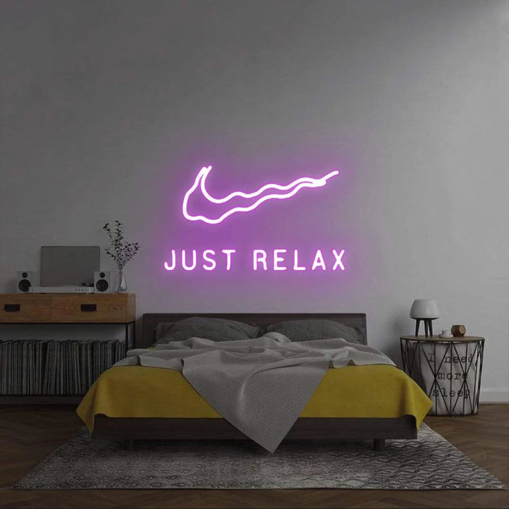 Just Relax Neon Sign For Wall Decor- FunkyDecors