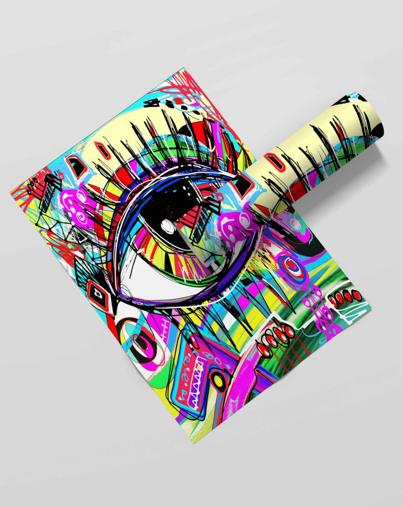 Keep Looking Up Pop Art Frame For Wall Decor- Funkydecors Xs / Roll Posters Prints & Visual Artwork