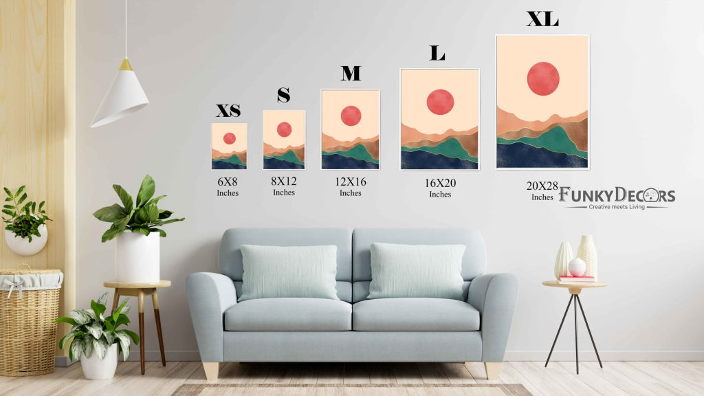 Land Of Colours - Abstract Art Frame For Wall Decor- Funkydecors Posters Prints & Visual Artwork