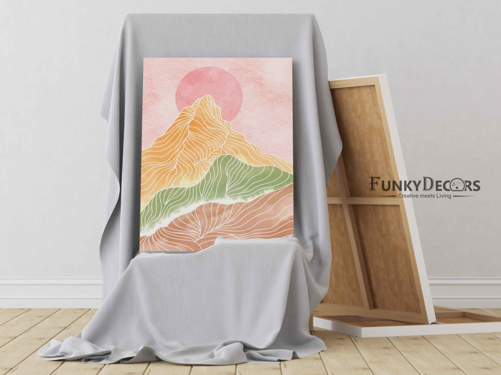 Land Of Curves - Minimal Art Frame For Wall Decor- Funkydecors Posters Prints & Visual Artwork