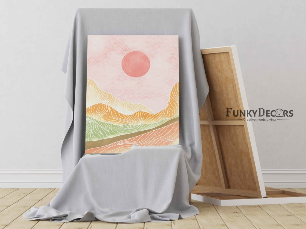 Land Of Curves - Minimal Art Frame For Wall Decor- Funkydecors Posters Prints & Visual Artwork
