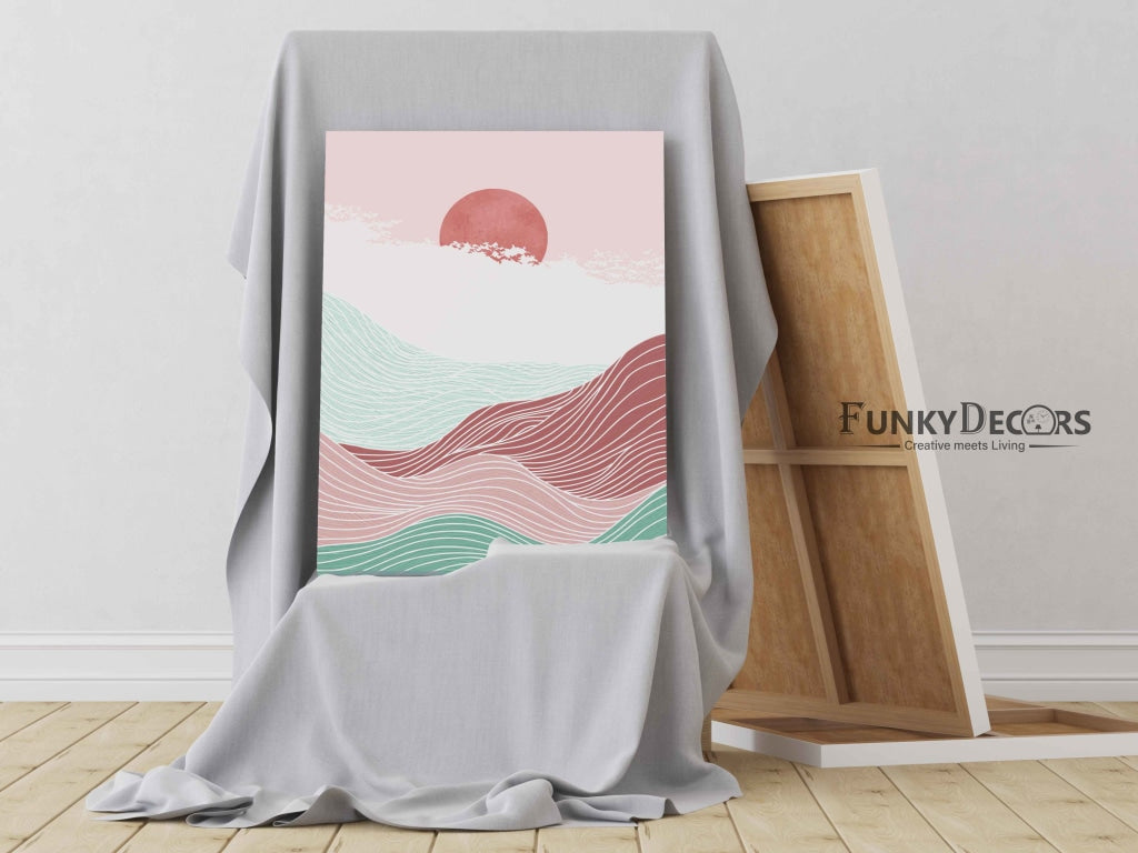 Land Of Curves - Minimal Art Frame For Wall Decor- Funkydecors Posters Prints & Visual Artwork