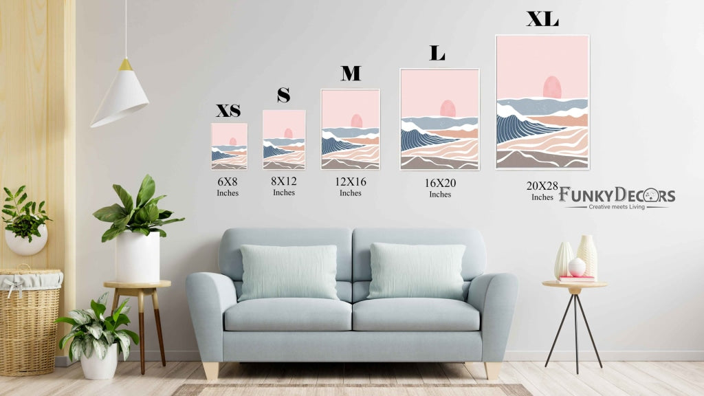 Land Of Curves - Nature Art Frame For Wall Decor- Funkydecors Posters Prints & Visual Artwork