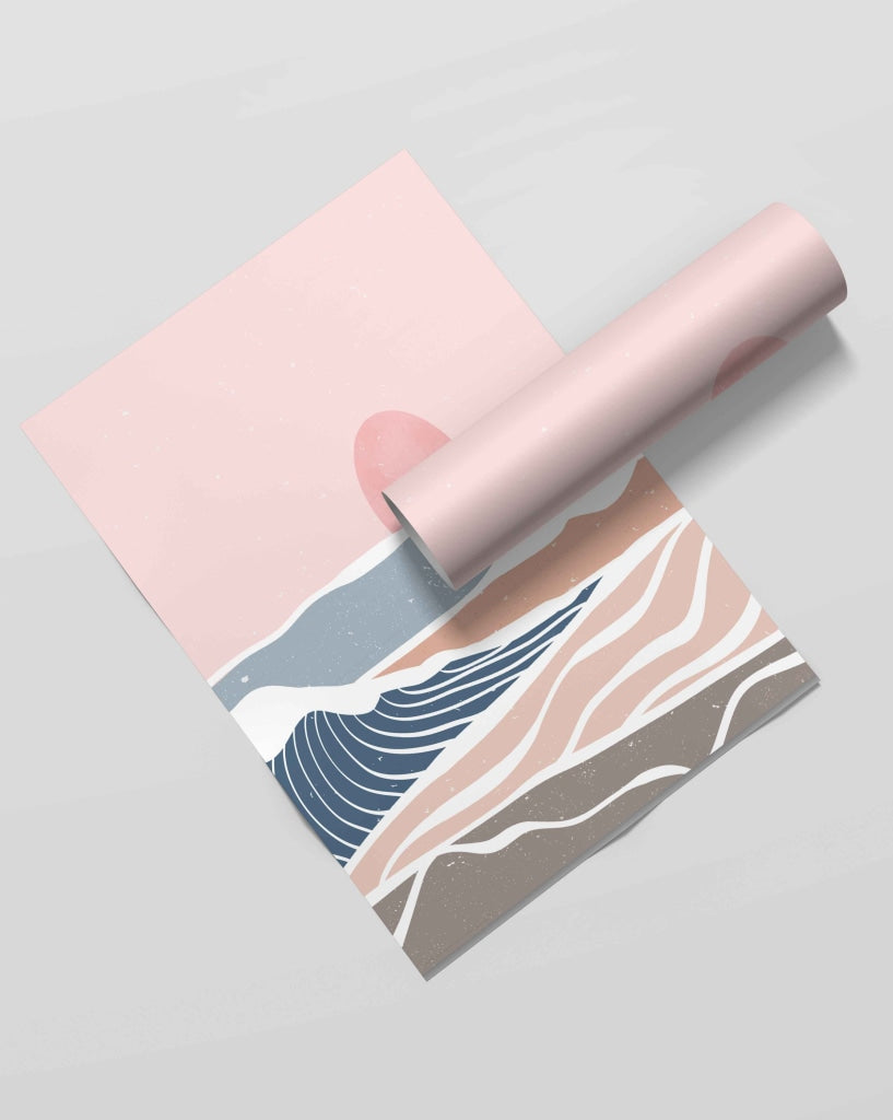 Land Of Curves - Nature Art Frame For Wall Decor- Funkydecors Xs / Roll Posters Prints & Visual