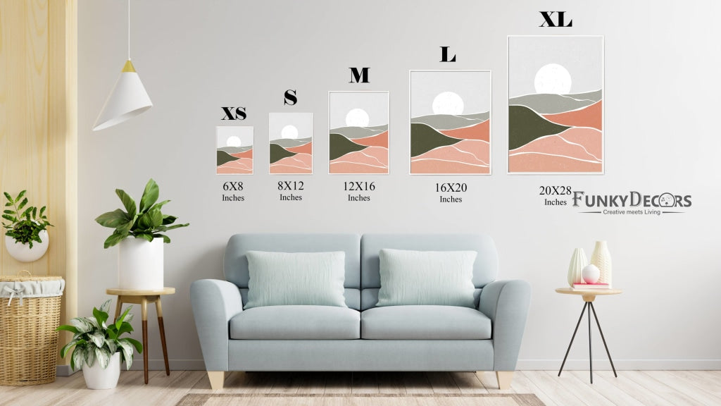 Land Of Shades - Abstract 3 Panels Art Frame For Wall Decor- Funkydecors Posters Prints & Visual