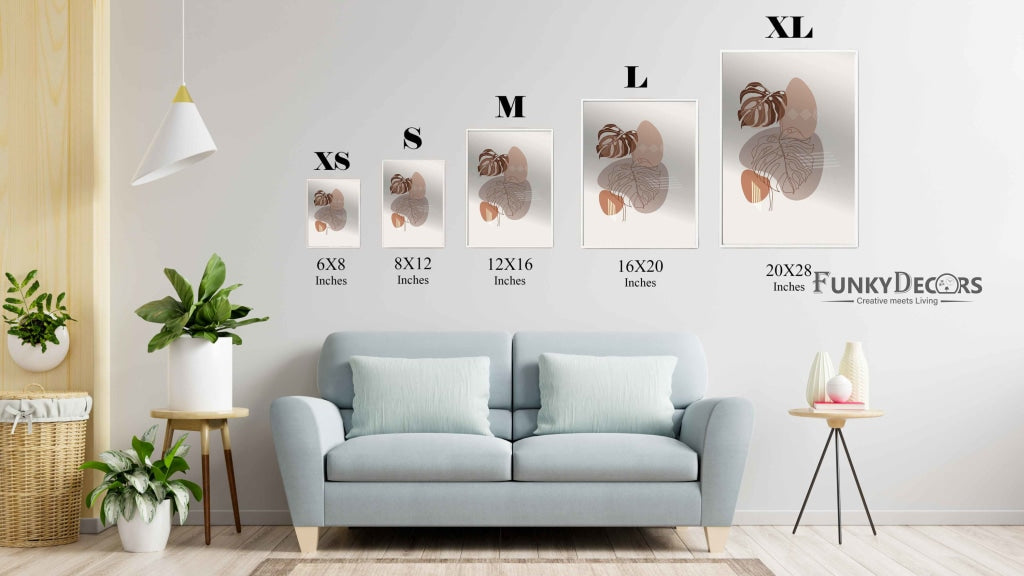 Leaf Overlay Art - Nature Frame For Wall Decor- Funkydecors Posters Prints & Visual Artwork