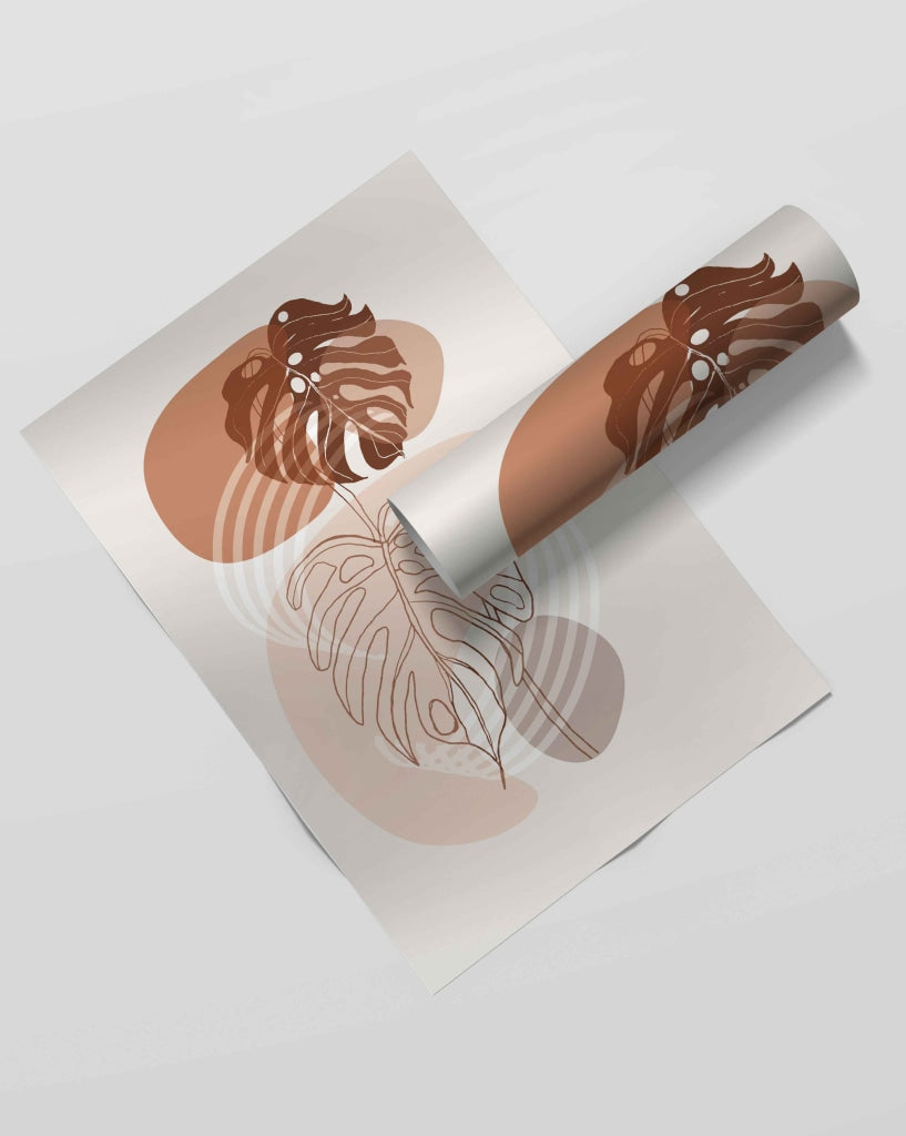 Leaf Overlay Art - Nature Frame For Wall Decor- Funkydecors Xs / Roll Posters Prints & Visual