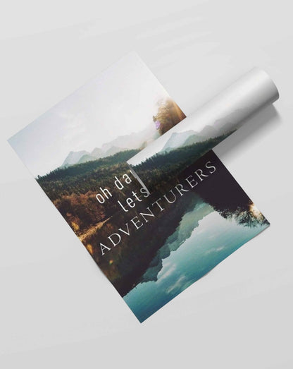 Lets Be Adventurers - Motivational Quotes Art Frame For Wall Decor- Funkydecors Xs / Roll Posters