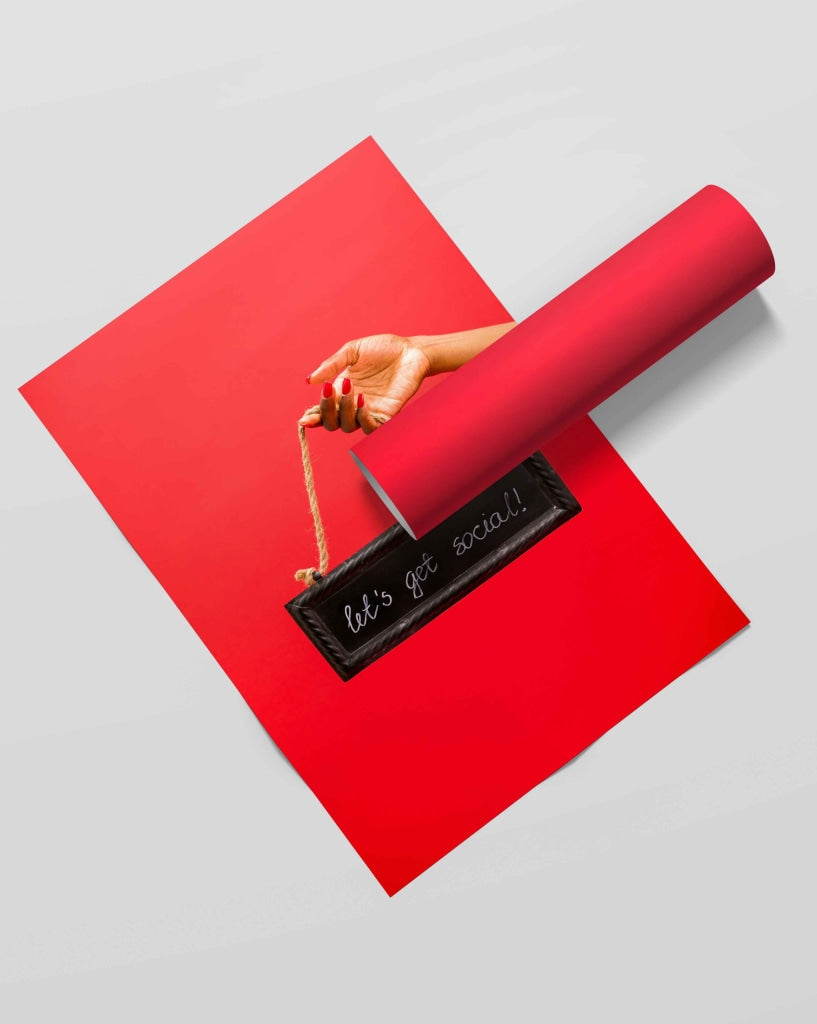 Lets Get Social - Business Art Frame For Wall Decor- Funkydecors Xs / Roll Posters Prints & Visual