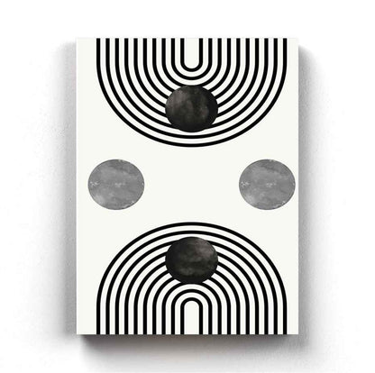 Line Cluster - Achromatic Art Frame For Wall Decor- Funkydecors Xs / Canvas Posters Prints & Visual