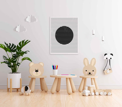 Line Cluster - Achromatic Art Frame For Wall Decor- Funkydecors Xs / White Posters Prints & Visual