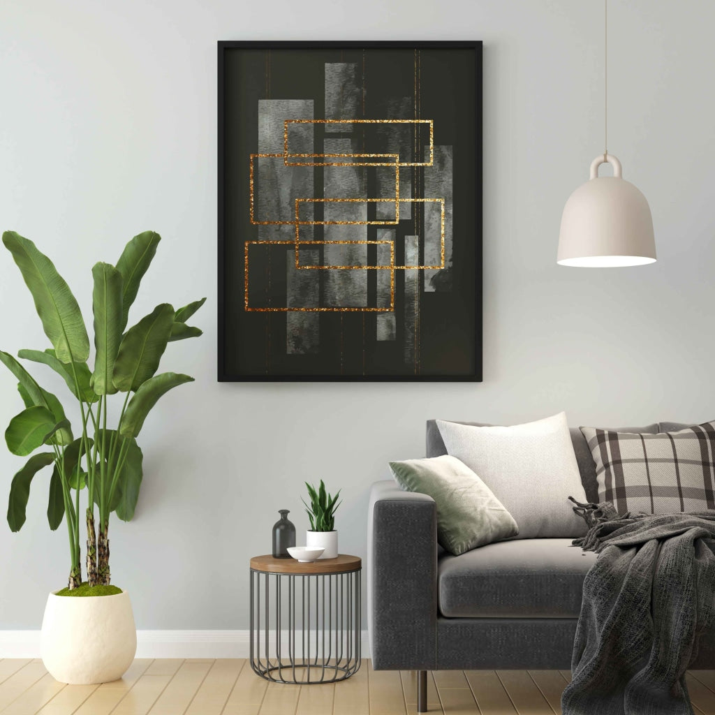 Line Outline - Minimal Art Frame For Wall Decor- Funkydecors Xs / Black Posters Prints & Visual