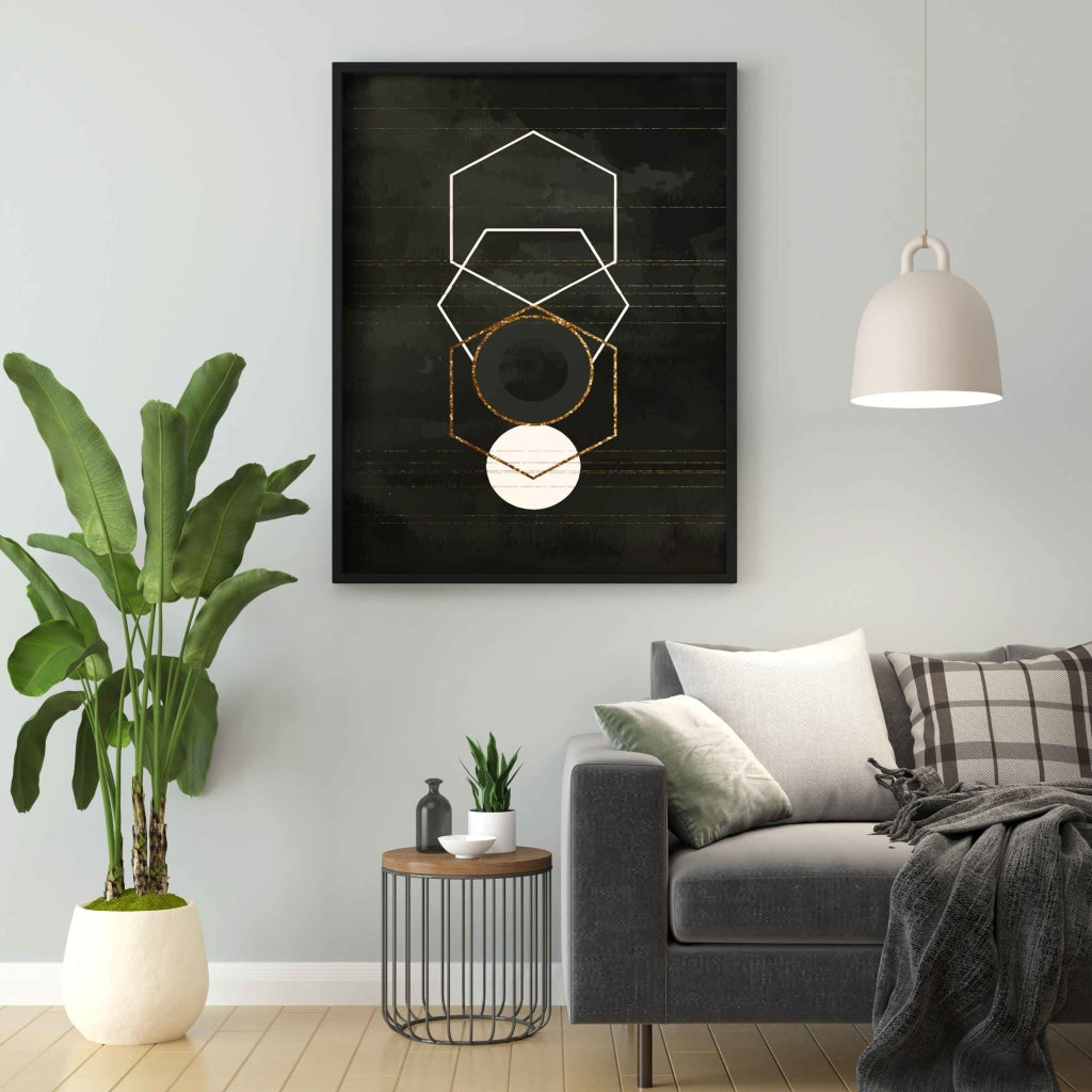 Line Outline - Minimal Art Frame For Wall Decor- Funkydecors Xs / Black Posters Prints & Visual