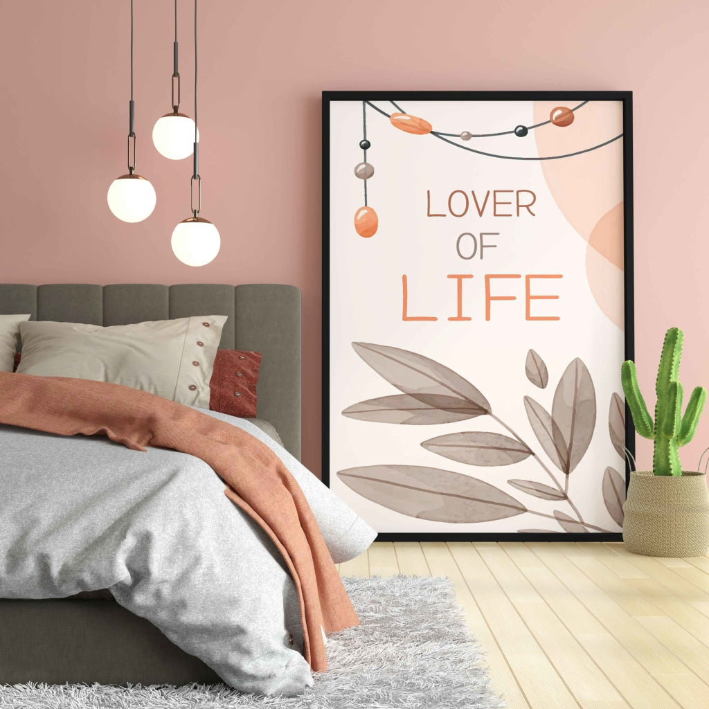 Lover Of Life - Nature Love Art Frame For Wall Decor- Funkydecors Xs / Black Posters Prints & Visual