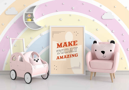 Make Today Amazing - Inspirational Quotes Art Frame For Wall Decor- Funkydecors Xs / White Posters