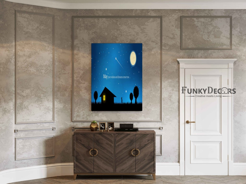 May Your Wishes And Dreams Come True - Life Quotes Art Frame For Wall Decor- Funkydecors Posters