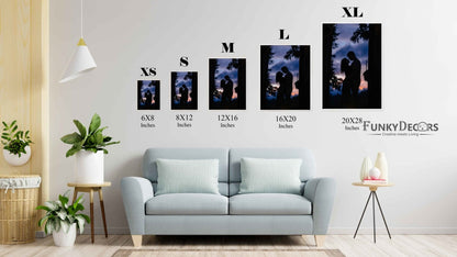 Me And Mine - Love Art Frame For Wall Decor- Funkydecors Posters Prints & Visual Artwork