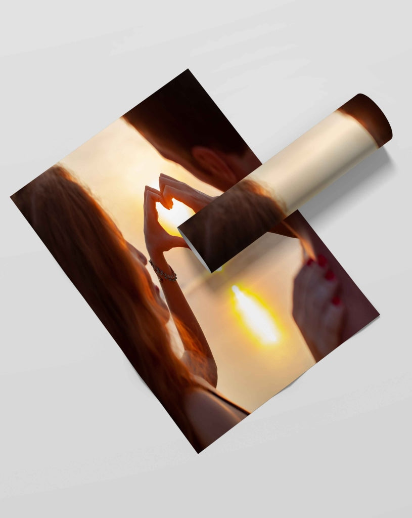 Me And Mine - Love Art Frame For Wall Decor- Funkydecors Xs / Roll Posters Prints & Visual Artwork