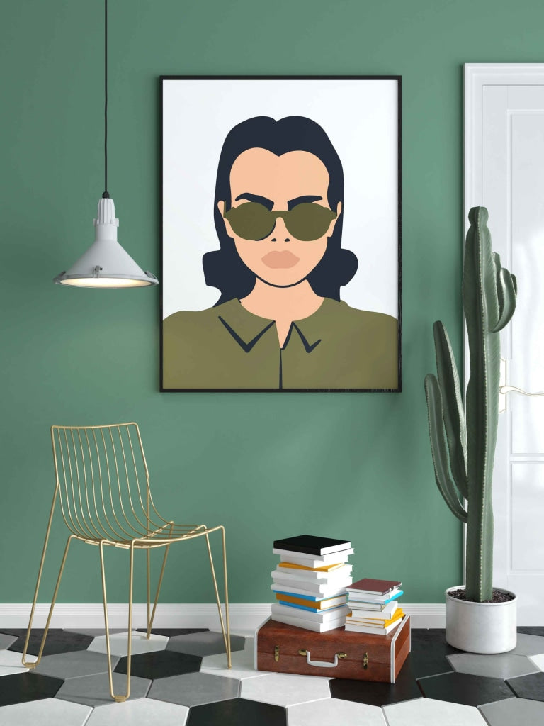 Minimalist Portrait Art Frame For Wall Decor- Funkydecors Xs / Black Posters Prints & Visual Artwork