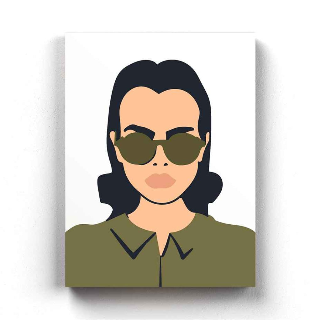 Minimalist Portrait Art Frame For Wall Decor- Funkydecors Xs / Canvas Posters Prints & Visual