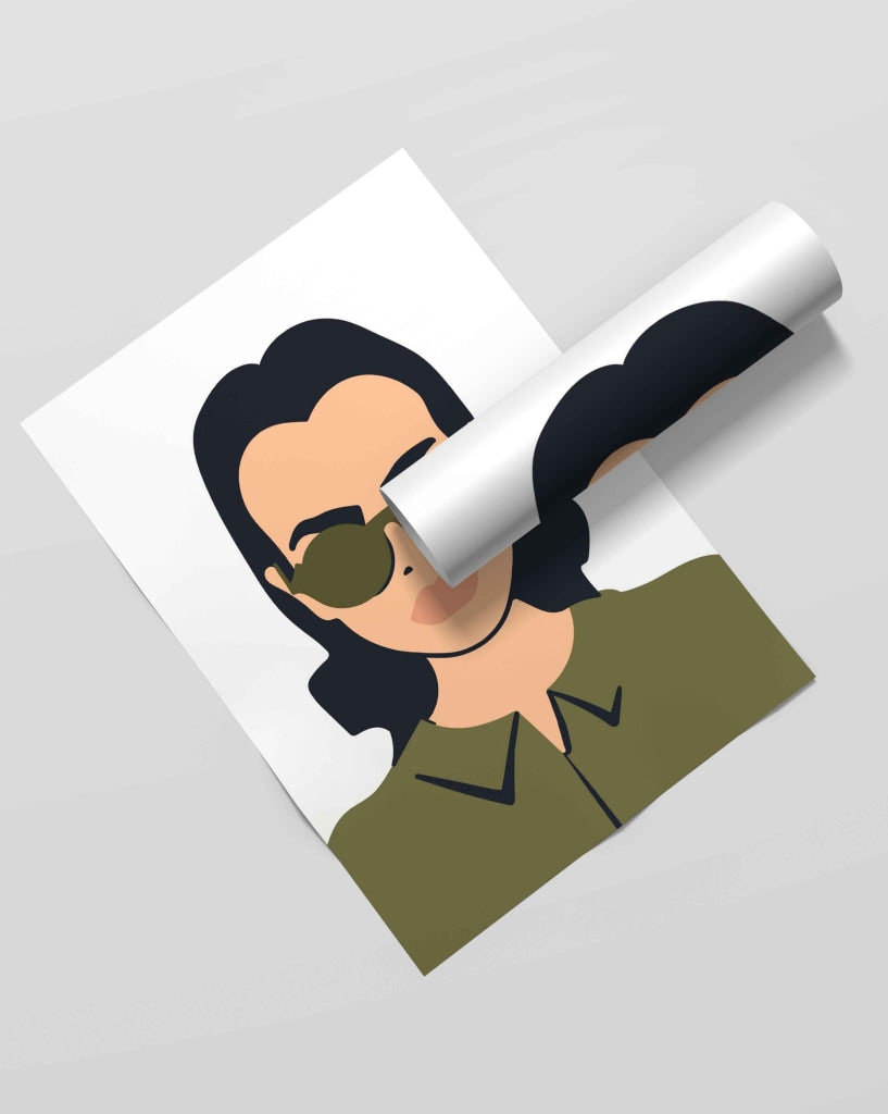 Minimalist Portrait Art Frame For Wall Decor- Funkydecors Xs / Roll Posters Prints & Visual Artwork
