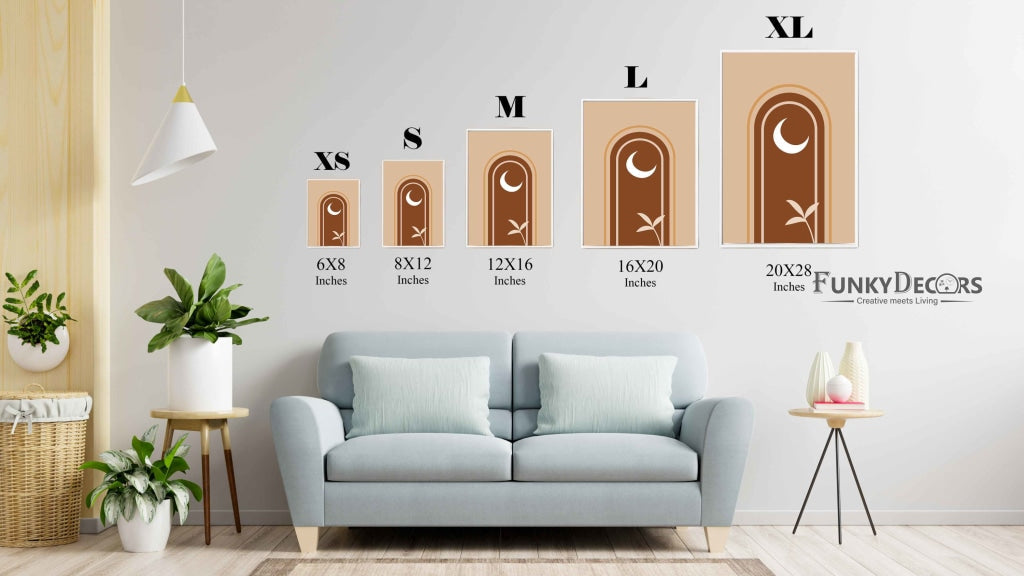 Minimalist Shape - Abstract Art Frame For Wall Decor- Funkydecors Posters Prints & Visual Artwork