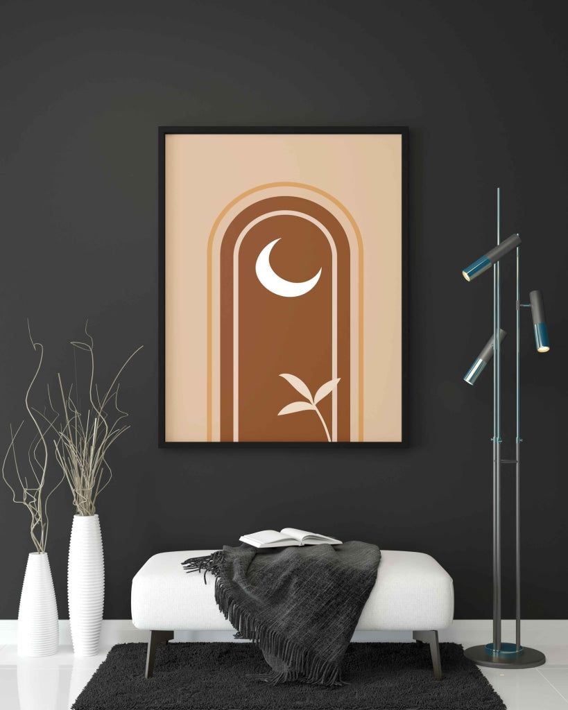 Minimalist Shape - Abstract Art Frame For Wall Decor- Funkydecors Xs / Black Posters Prints & Visual