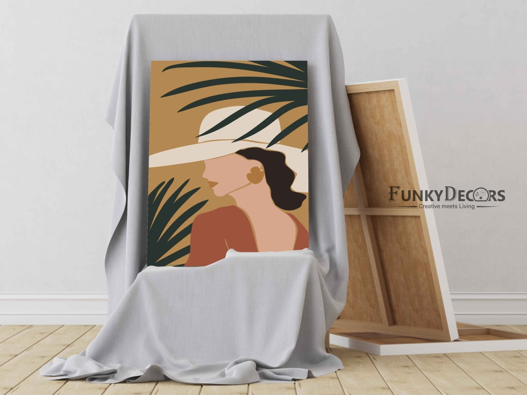 Modish Design Women Portrait Art Frame For Wall Decor- Funkydecors Posters Prints & Visual Artwork