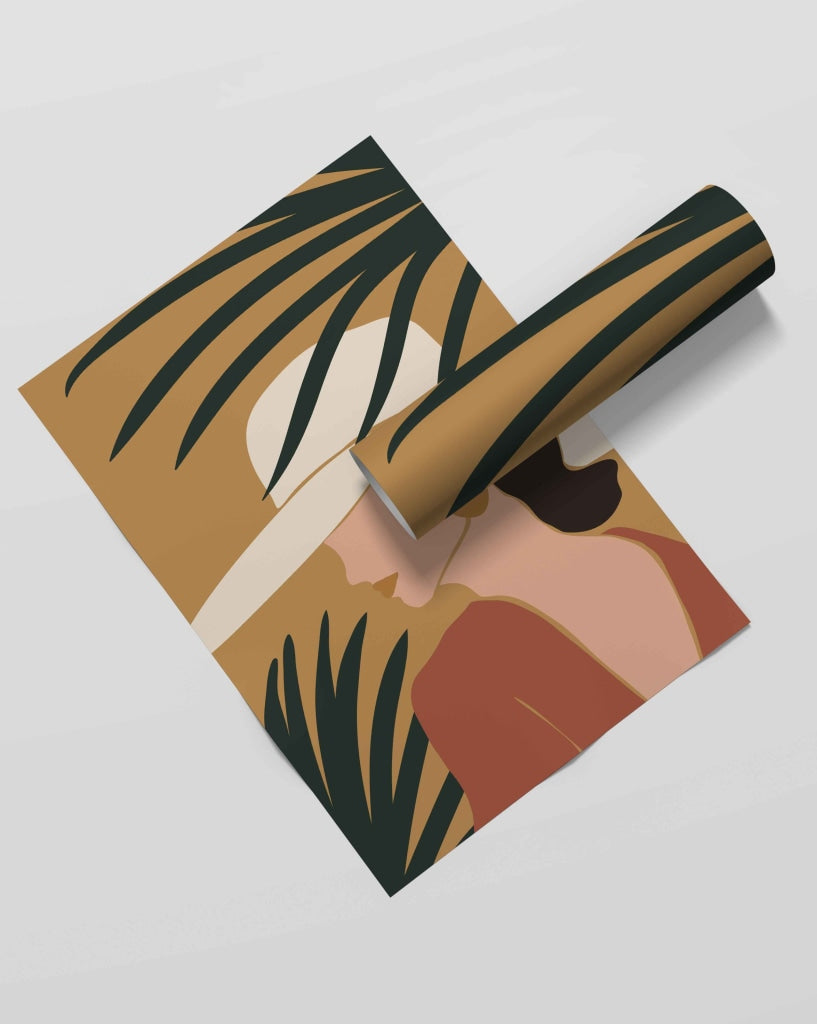 Modish Design Women Portrait Art Frame For Wall Decor- Funkydecors Xs / Roll Posters Prints & Visual