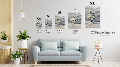 Moon Light Achromatic Art Frame For Wall Decor- Funkydecors Posters Prints & Visual Artwork