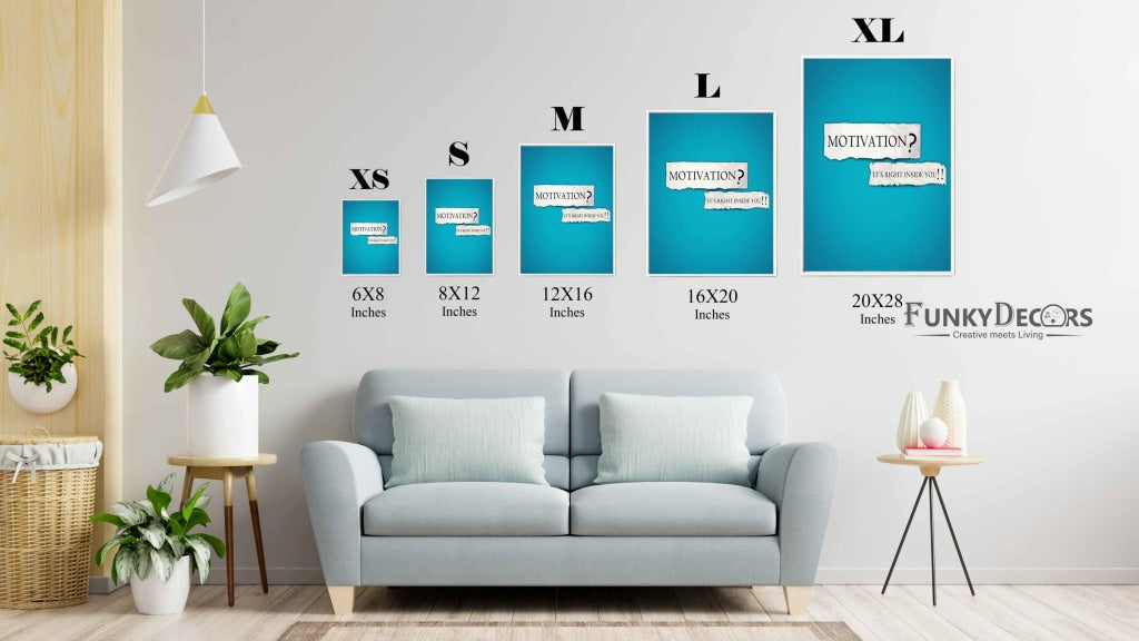 Motivational Quotes Art Frame For Wall Decor- Funkydecors Posters Prints & Visual Artwork