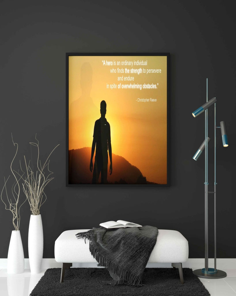 Motivational Quotes Art Frame For Wall Decor- Funkydecors Xs / Black Posters Prints & Visual Artwork