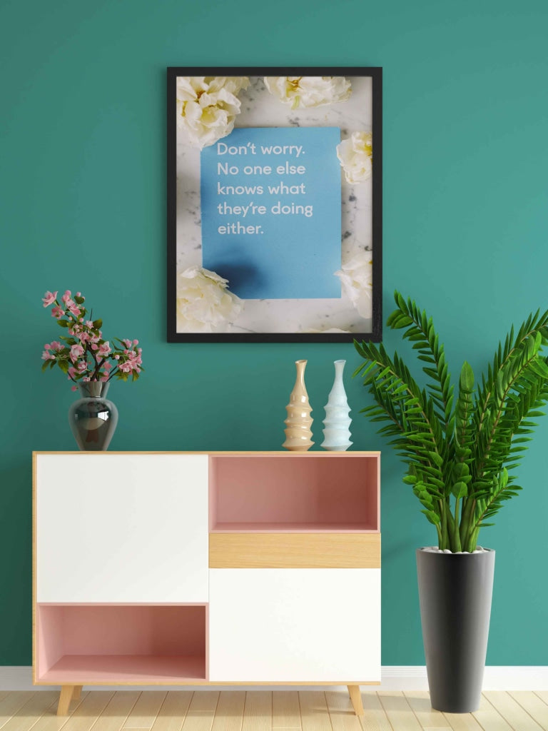 Motivational Quotes Art Frame For Wall Decor- Funkydecors Xs / Black Posters Prints & Visual Artwork