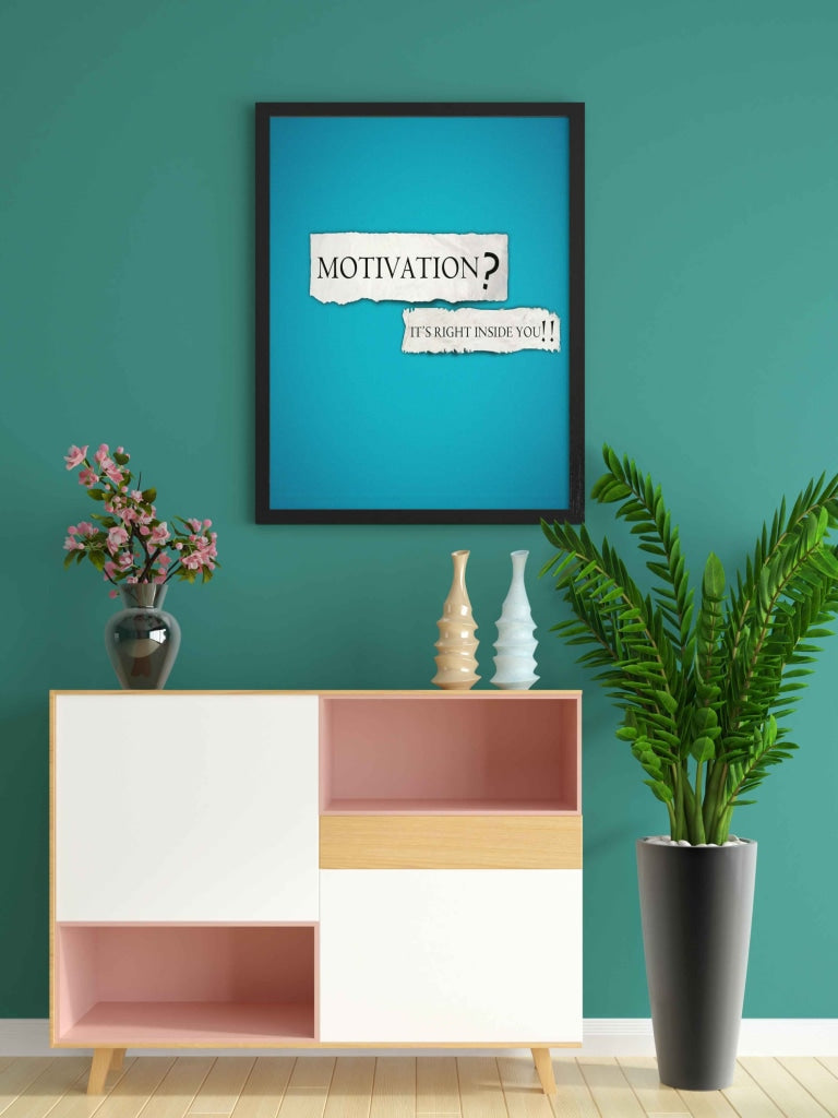 Motivational Quotes Art Frame For Wall Decor- Funkydecors Xs / Black Posters Prints & Visual Artwork
