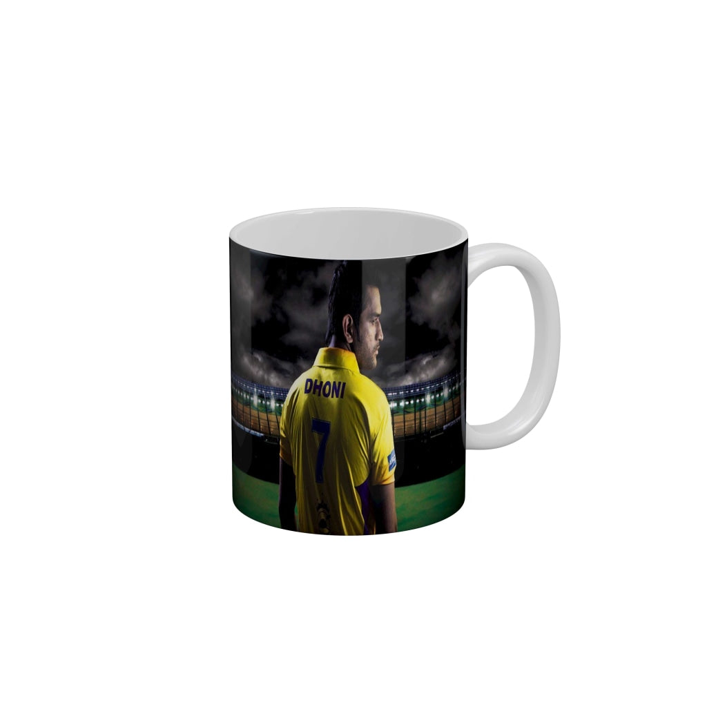 MS Dhoni CSK Coffee Ceramic Mug 350 ML-FunkyDecors