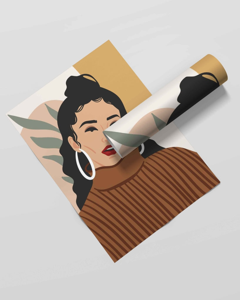 My High Bun Women Portrait Art Frame For Wall Decor- Funkydecors Xs / Roll Posters Prints & Visual