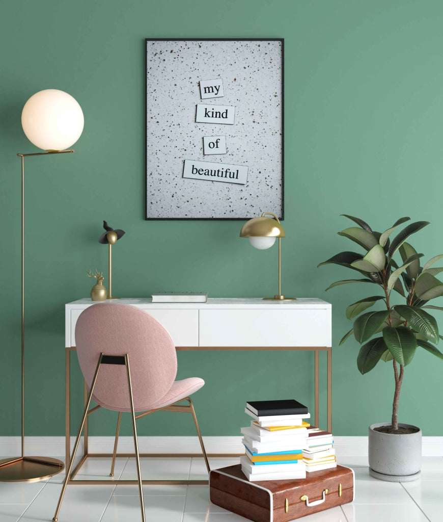 My Kind Of Beautiful - Quotes Art Frame For Wall Decor- Funkydecors Xs / Black Posters Prints &