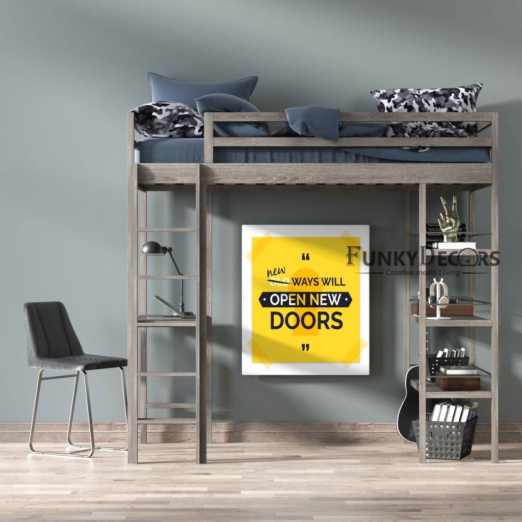 New Ways Will Open Doors - Motivation Quotes Art Frame For Wall Decor- Funkydecors Posters Prints &