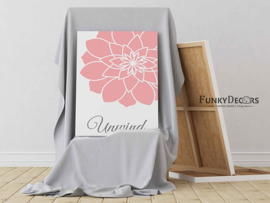 Pink Floral Art Frame For Wall Decor- Funkydecors Posters Prints & Visual Artwork