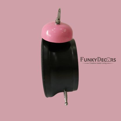 Pink Royal Retro Style Alarm Kids Room Table Clock-Funkydecors Clocks