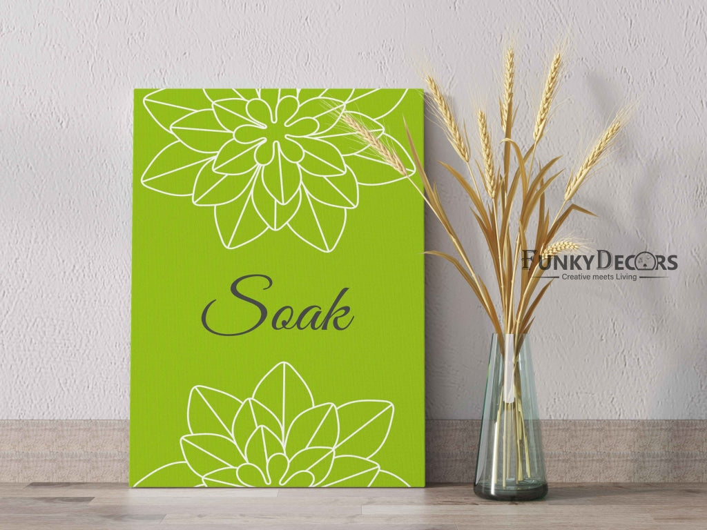 Pleasing Green Floral Art Frame For Wall Decor- Funkydecors Posters Prints & Visual Artwork