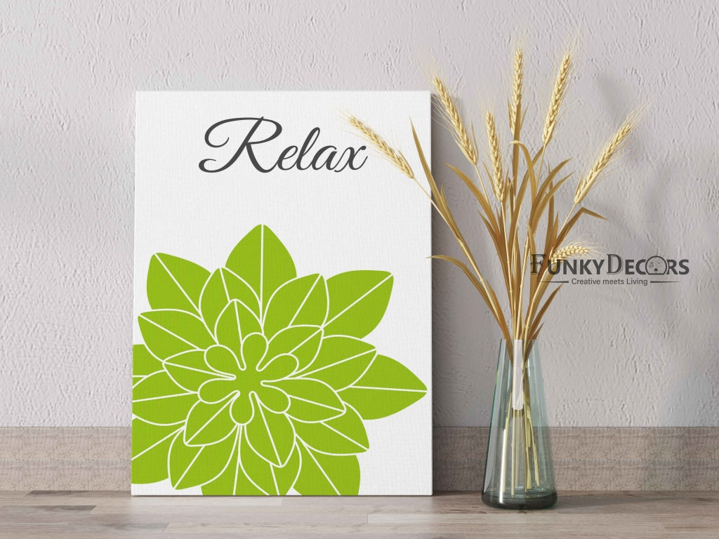 Pleasing Green Floral Art Frame For Wall Decor- Funkydecors Posters Prints & Visual Artwork